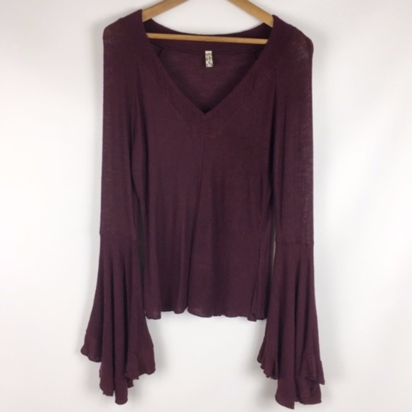Free people | so dramatic bell sleeve tee 0490 - Picture 3 of 8